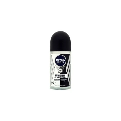 Nivea Deodorante For Men Roll-On Invisible Black & White 50 Ml 1 Nivea Deodorante For Men Roll-On Invisible Black & White 50 Ml