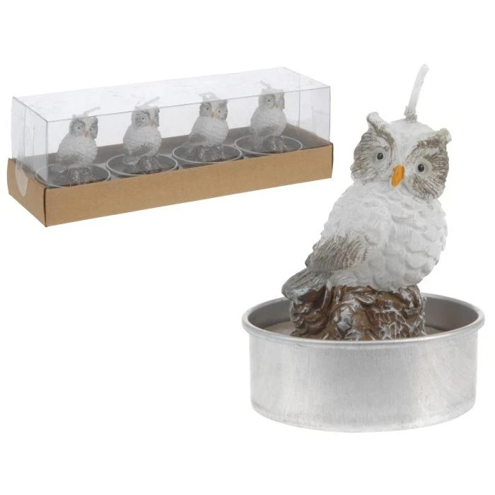 Sinsin Candela Gufo 5 Cm 4 Pezzi. 1 Sinsin Candela Gufo 5 Cm 4 Pezzi.