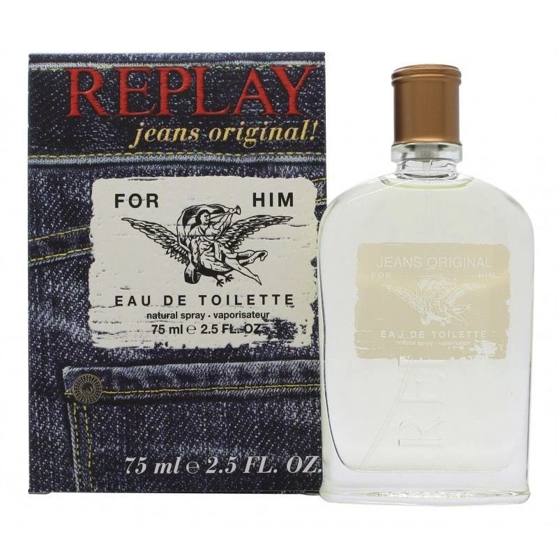 Replay Jeans Original For Him Eau De Toilette 75 Ml Spray 1 Replay Jeans Original For Him Eau De Toilette 75 Ml Spray