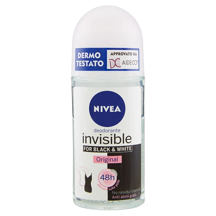Nivea Invisible For Black White Original Deodorante Roll-on 50 Ml 1 Nivea Invisible For Black White Original Deodorante Roll-on 50 Ml