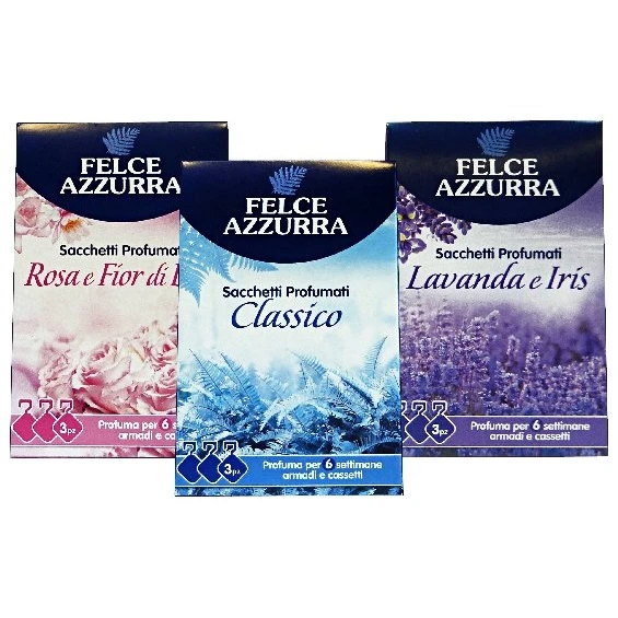 Felce Azzurra Il Bianco Sacchetti Profuma Biancheria 3 Pz Fragranze Assortite (no Scelta) 1 Felce Azzurra Il Bianco Sacchetti Profuma Biancheria 3 Pz Fragranze Assortite (no Scelta)