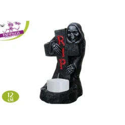 Parapiglia Portacandela Scheletro Cm 12