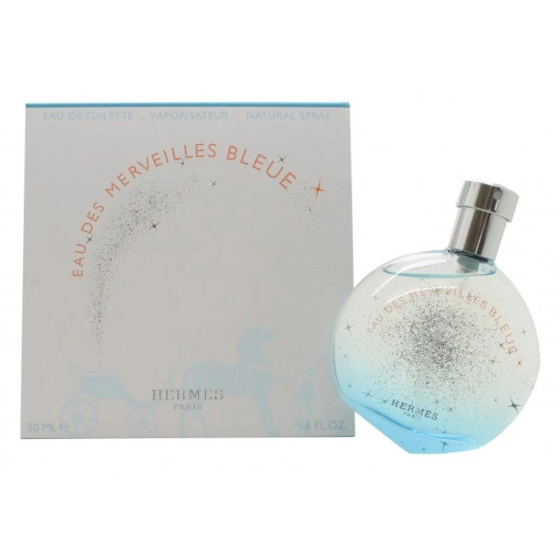 Hermès Hermes Eau Des Merveilles Bleue 50ml Eau De Toilette EDT Profumo Donna 1 Hermès Hermes Eau Des Merveilles Bleue 50ml Eau De Toilette EDT Profumo Donna
