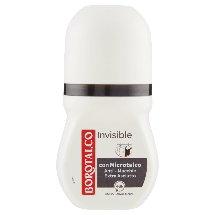 Borotalco Invisible Deodorante Roll On 0% Alcool 50 Ml 1 Borotalco Invisible Deodorante Roll On 0% Alcool 50 Ml