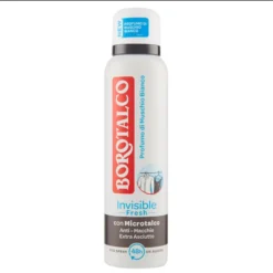 Borotalco Invisible Fresh Profumo Di Muschio Bianco Deo Spray 0% Alcool 150 Ml
